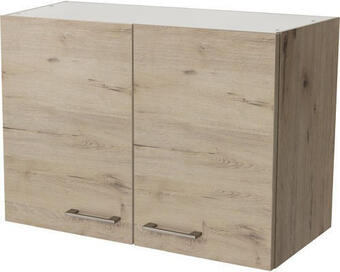 Hornbach Hängeschrank flex well riva san remo eiche hell/san remo eiche hell 80x55x32 cm mit drehtür Angebot