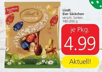 Spar Lindt Eier Sackchen 180-200 g Angebot