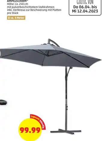 PENNY Ampelschirm 240 cm Angebot
