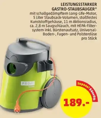 PENNY Leistungsstarker Gastro-Staubsauger Angebot