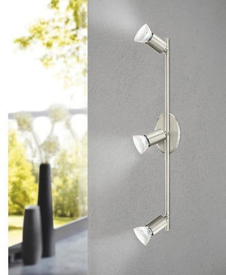 Hornbach Led spot buzz-c 2x4 watt nickel-matt, farbwechsel mit fernbedienung Angebot