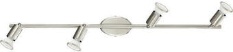 Hornbach Led spot buzz-c 4x4 watt nickel-matt, farbwechsel mit fernbedienung Angebot