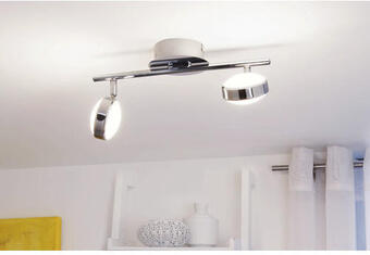 Hornbach Led spot salto 2x5,4 watt chrom Angebot