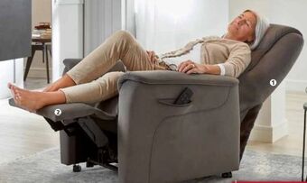 Polstermöbel Fischer Relaxsessel stoff Angebot