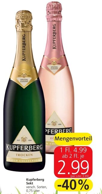 Spar Kupferberg Sekt 0.75 Liter Angebot