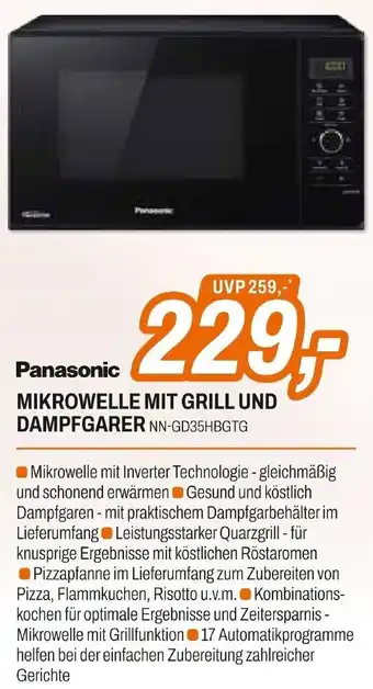 Expert panasonic Mikrowelle mit Grill und Dampfgarer Angebot
