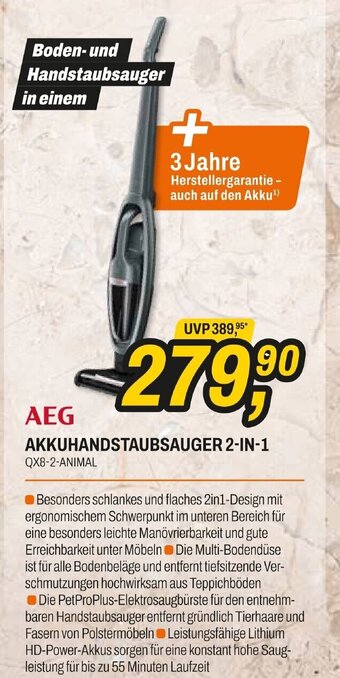 Expert AEG Akkuhandstaubsauger 2-in-1 Angebot