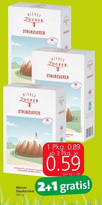 Spar Wiener Staubzucker 500 g Angebot