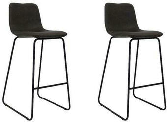 Möbelix Barhocker mit lehne 2er-set byron lederlook anthrazit Angebot