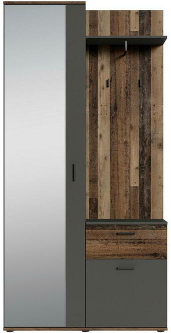 Möbelix Garderobe jakob alteiche dekor/anthrazit b: 97 cm Angebot