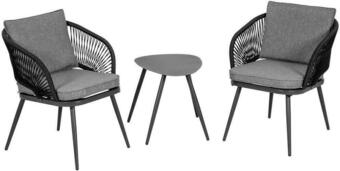 Möbelix Balkonmöbel set lyon stahl mit kissen Angebot