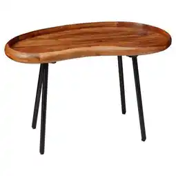 Möbelix Couchtisch holz massiv/metall sheesham/schwarz Angebot