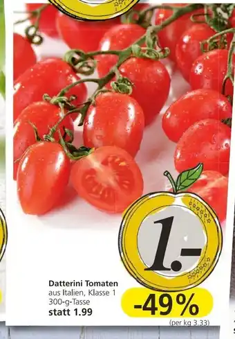 Spar Datterini Tomaten 300-g-Tasse Angebot