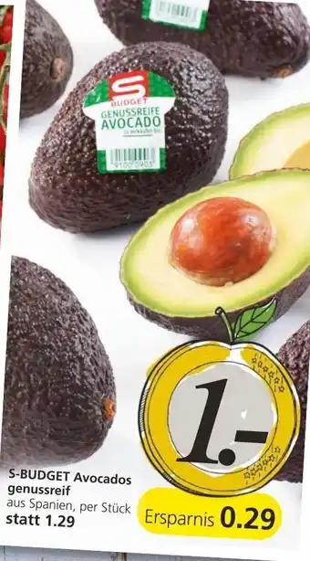 Spar S- Budget Avocados Genussreif Angebot