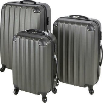 Möbelix Reisekoffer set 3-teilig jumbo 4 rollen hartschale Angebot