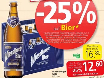 Spar Wieselburger Gold 0.5 Liter Angebot