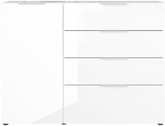 Möbelix Sideboard mit glas b: 134 cm gw-oakland weiß Angebot