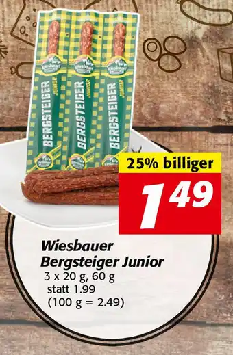 Nah&Frisch Wiesbauer Bergsteiger Junior 60g Angebot