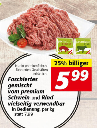 Nah&Frisch Faschiertes Gemischt Vom Premium Schwein Angebot