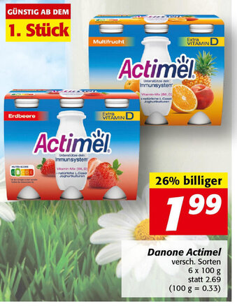Nah&Frisch Danone Actimel 6x100 g Angebot