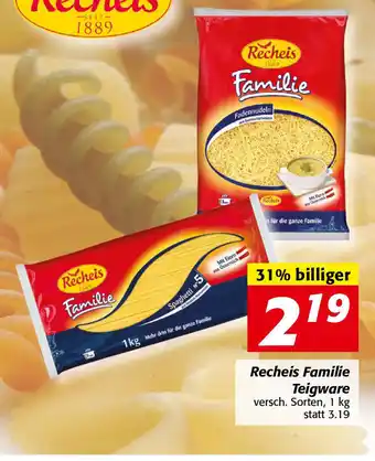 Nah&Frisch Recheis Familie Teigware 1kg Angebot