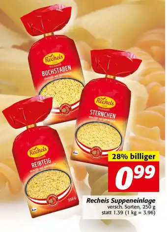 Nah&Frisch Recheis Suppeneinlage 250 g Angebot