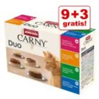 Zooplus 9 + 3 gratis! 12 x 70 g animonda carny adult duo mix Angebot