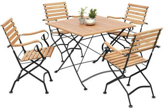Möbelix Gartengarnitur 5-teilig schlossgarten holz/metall Angebot