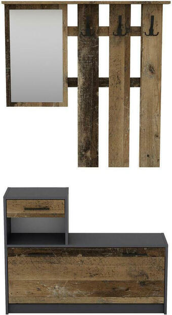 Möbelix Garderobe tamina b: 97cm anthrazit Angebot