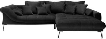 Möbelix Ecksofa mit kissen garda anthrazit velours Angebot