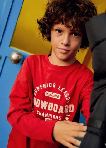 Mango Bedrucktes baumwoll-t-shirt Angebot