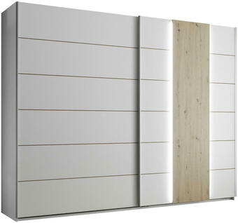 Möbelix Schwebetürenschrank sizilia + beleuchtung b:270cm weiß/dekor Angebot