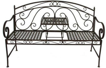Möbelix Gartenbank metall 2 sitzer saket mit abstellfläche Angebot