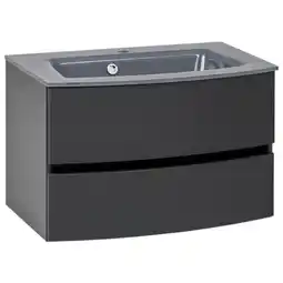 Möbelix Waschbecken mit unterschrank kopenhagen b: 80 cm grau Angebot