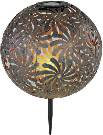 Möbelix Solarleuchte grün/gold 1xled warmweiß h: 37 cm Angebot