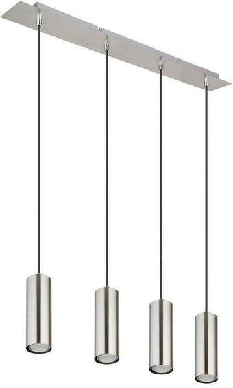 Möbelix Hängeleuchte h: 150 cm 4-flammig, nickel matt Angebot