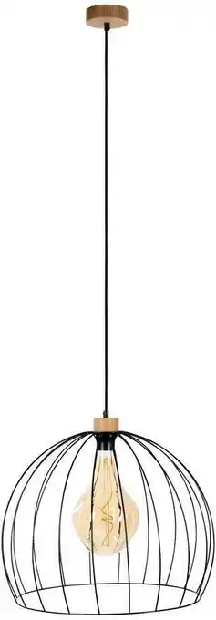 Möbelix Hängeleuchte coop h: 140 cm 1-flammig, echtholz/stahl Angebot