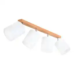 Möbelix Deckenleuchte aprillia l: 90 cm, 4-flammig mit echtholz Angebot