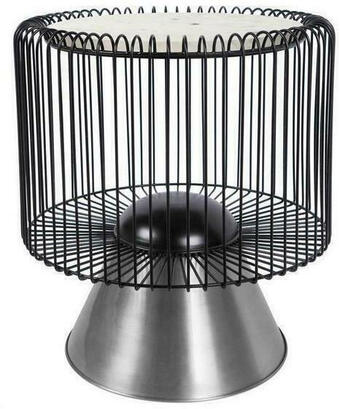 Möbelix Beistelltisch malibu schwarz/silberfarben/weiß Angebot