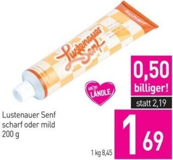 Sutterlüty Lustenauer Senf scharf oder mild 200 g Angebot
