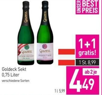 Sutterlüty Goldeck Sekt 0,75 Liter Angebot