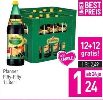 Sutterlüty Pfanner Fifty-Fifty 1 Liter Angebot