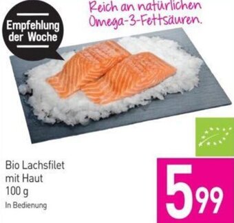Sutterlüty Bio Lachsfilet mit Haut 100g Angebot