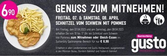 Sutterlüty Schnitzel vom Schwein mit Pommes Angebot