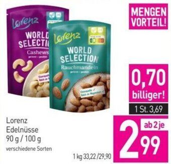 Sutterlüty Lorenz Edelnüsse 90 g / 100 g Angebot