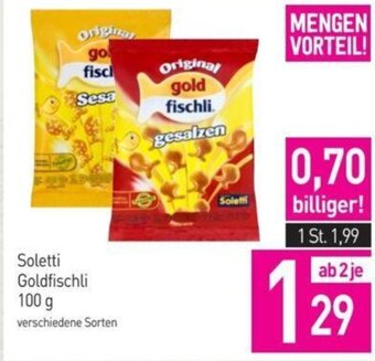 Sutterlüty Soletti Goldfischli 100 g Angebot