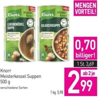 Sutterlüty Knorr Meisterkessel Suppen 500 g Angebot