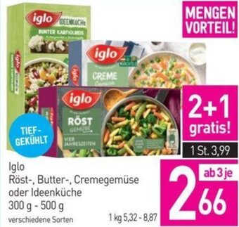 Sutterlüty Iglo Röst-, Butter-, Cremegemüse oder Ideenküche 300 g- 500 g Angebot