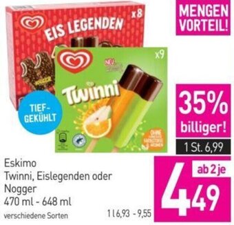Sutterlüty Eskimo Twinni, Eislegenden oder Nogger 470 ml-648 ml Angebot