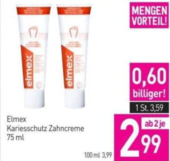 Sutterlüty Elmex Kariesschutz Zahncreme 75 ml Angebot